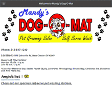 Tablet Screenshot of mandysdogomat.com